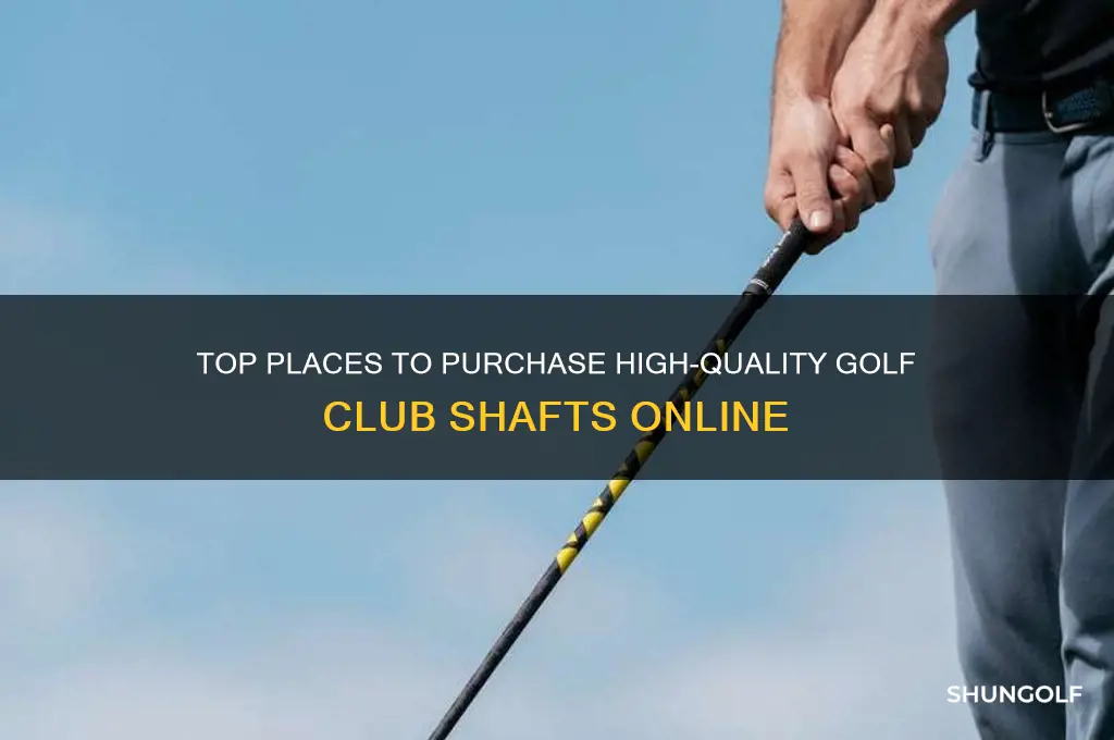 where to buy golf club shafts