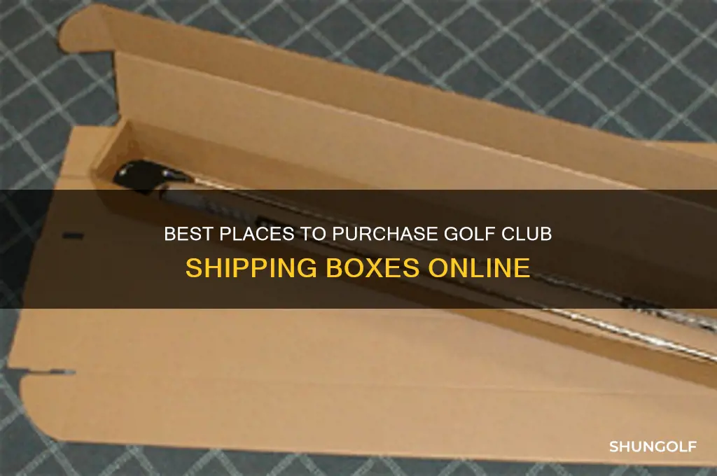 where to buy golf club shipping boxes