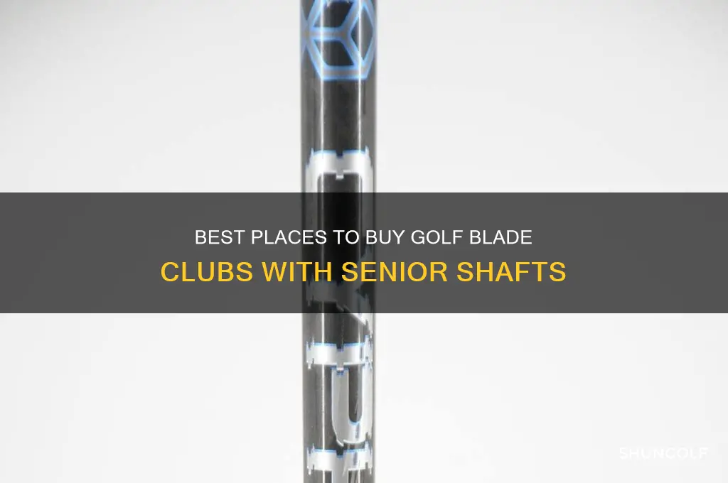where to buy golf clubs blade with senior shafts