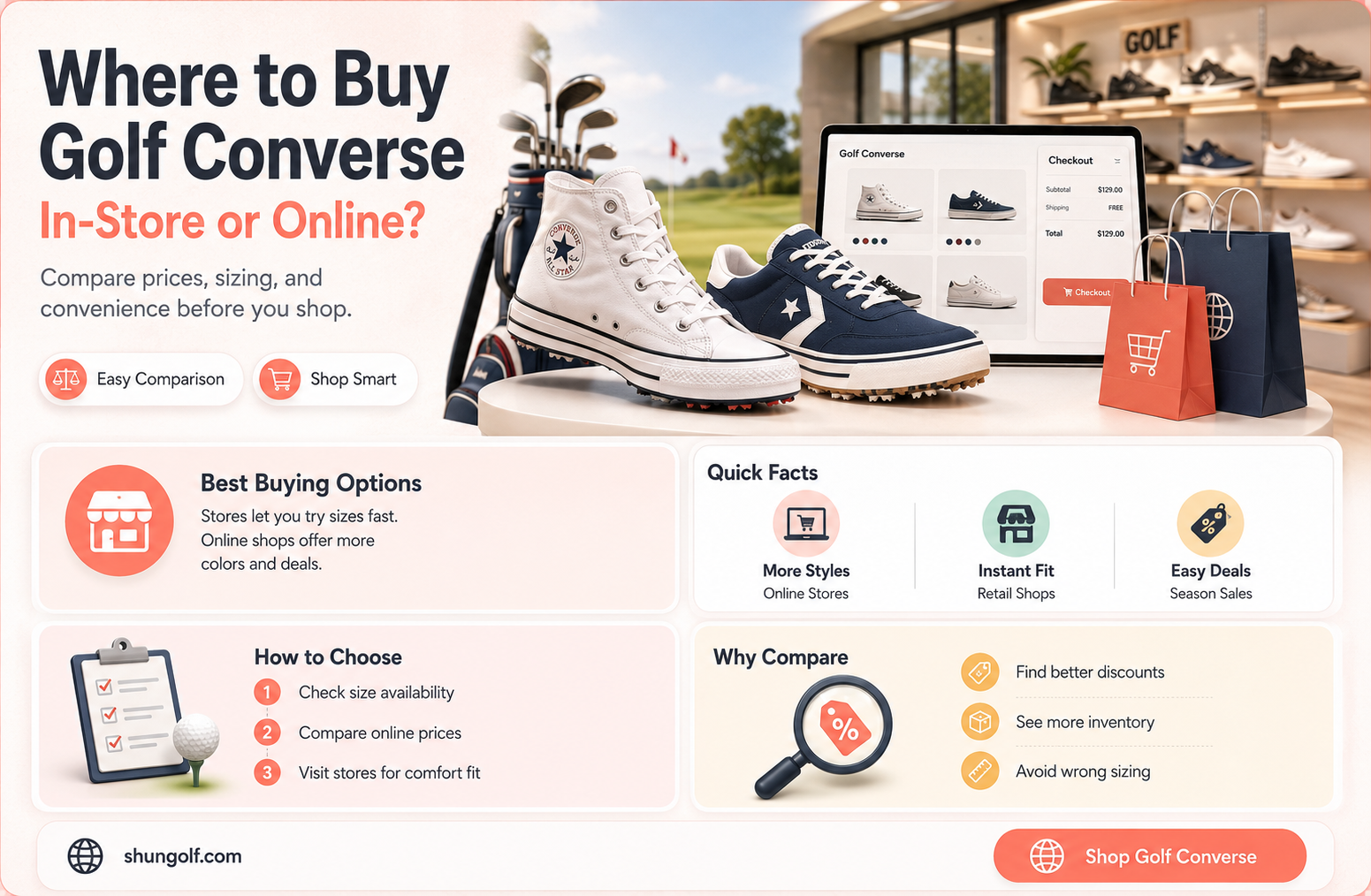 are golf converse sold in stores