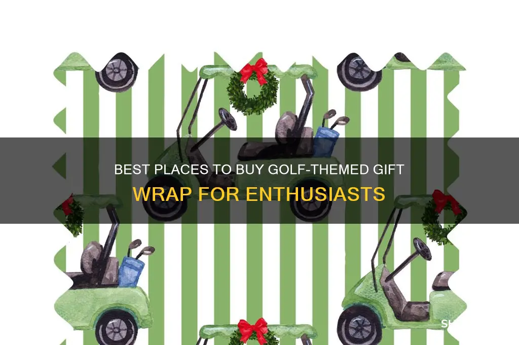 where to buy golf gift wrap