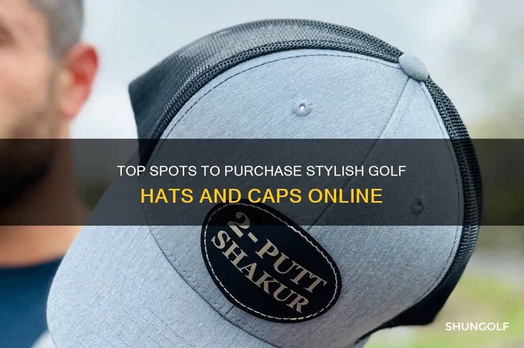 where to buy golf hats and caps