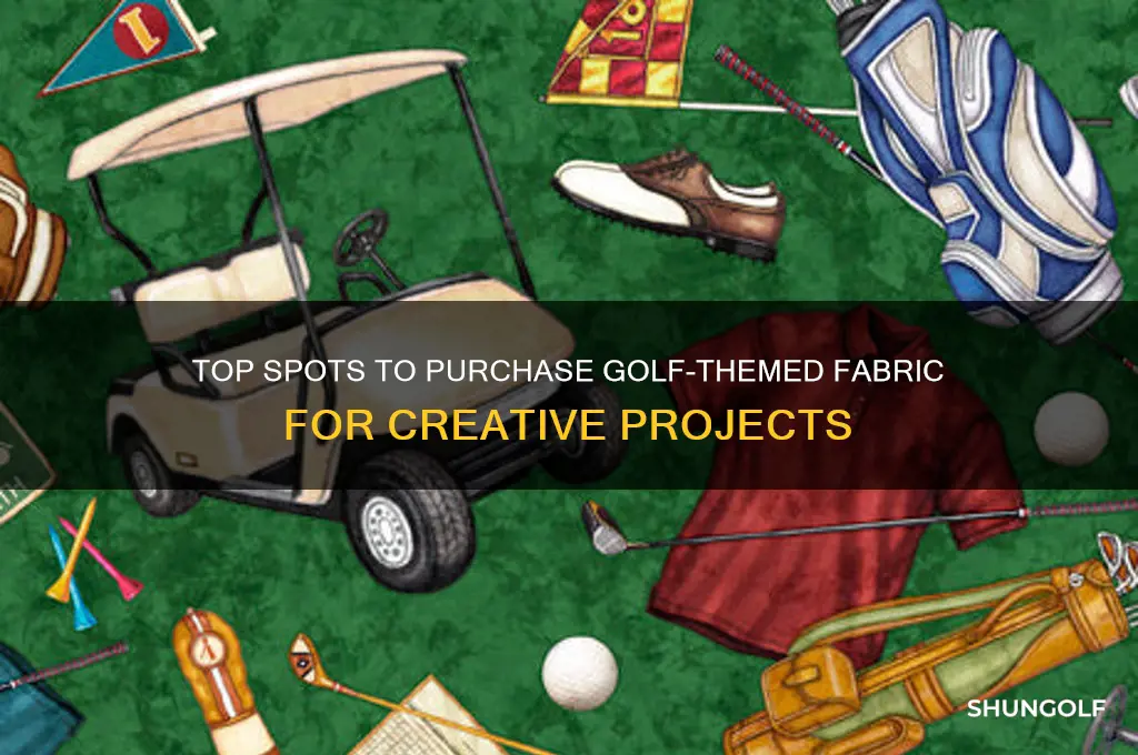 where to buy golf print fabric