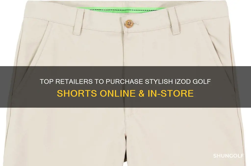 where to buy izod golf shorts