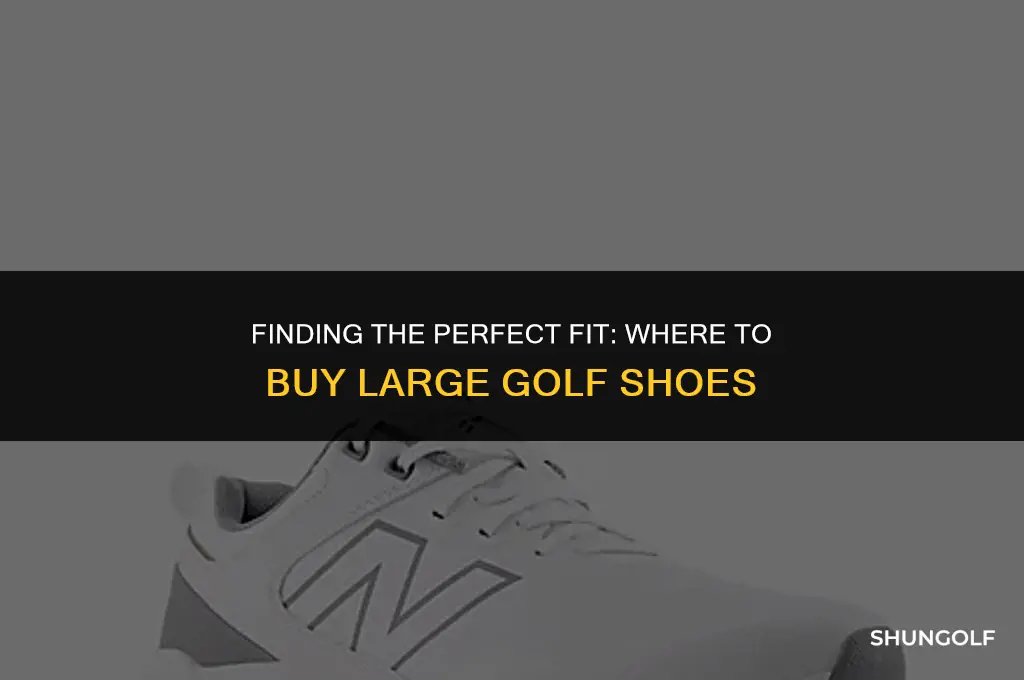 where to buy large golf shoes