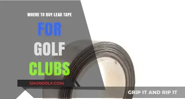 Best Places to Purchase Lead Tape for Golf Club Customization