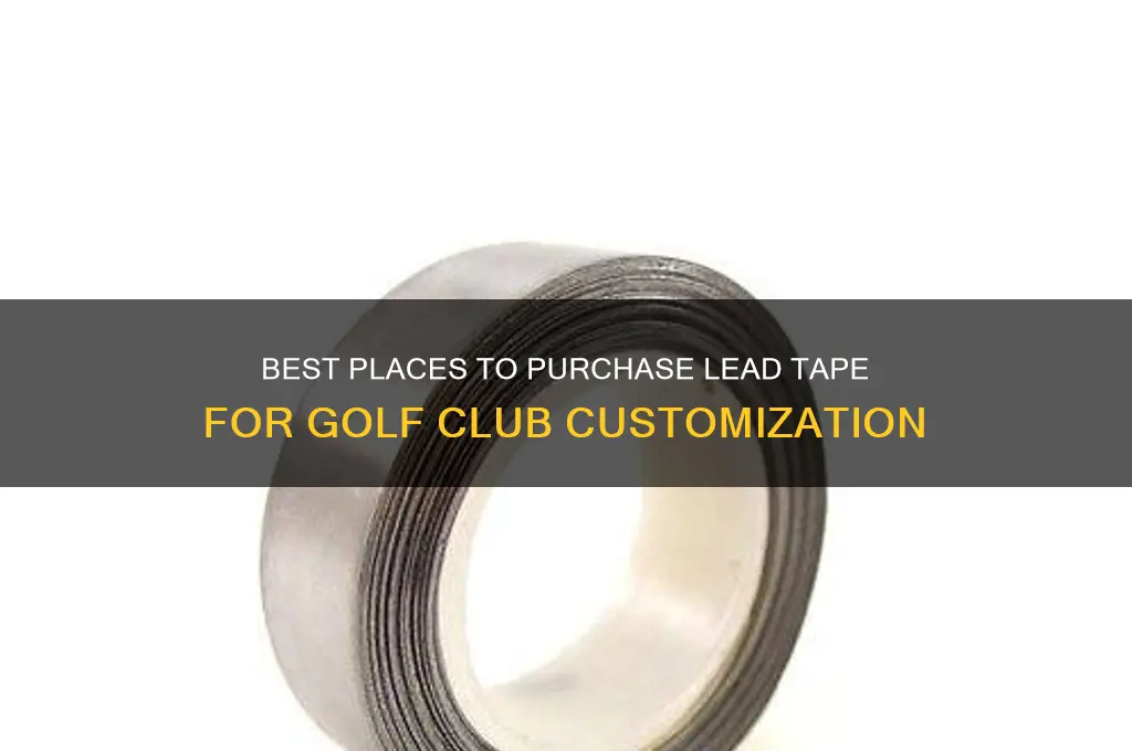 where to buy lead tape for golf clubs