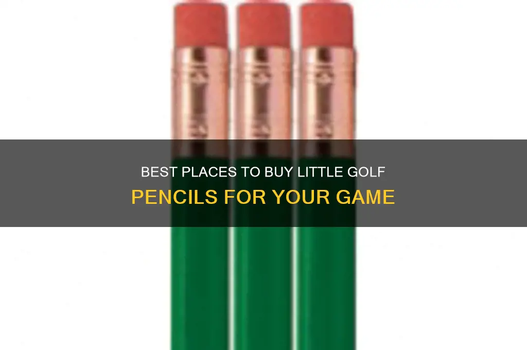 where to buy little golf pencils