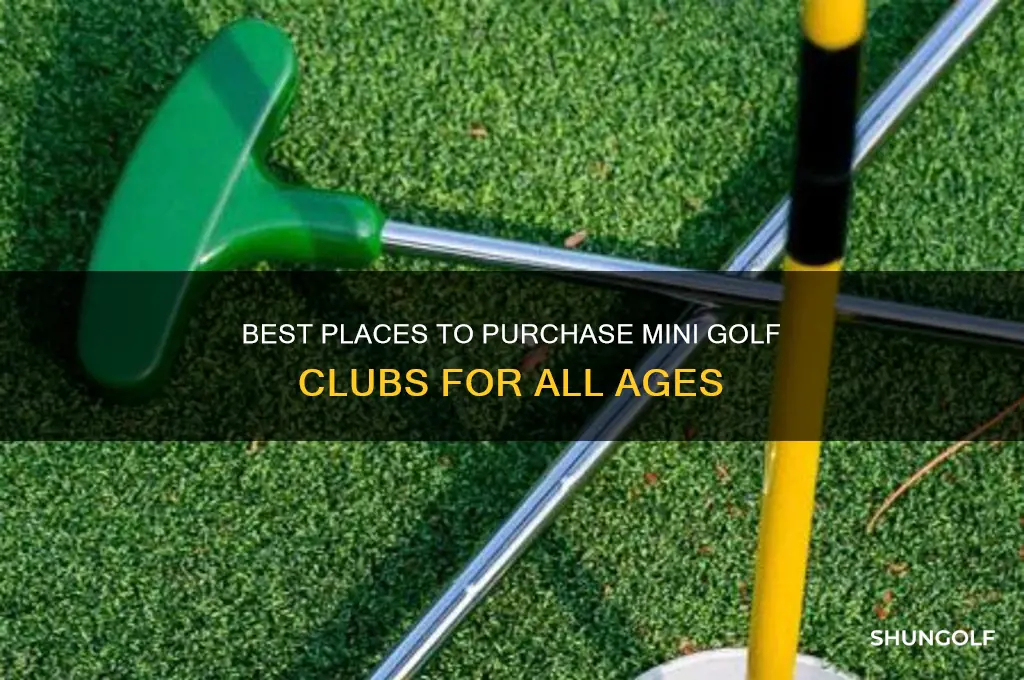 where to buy mini golf clubs