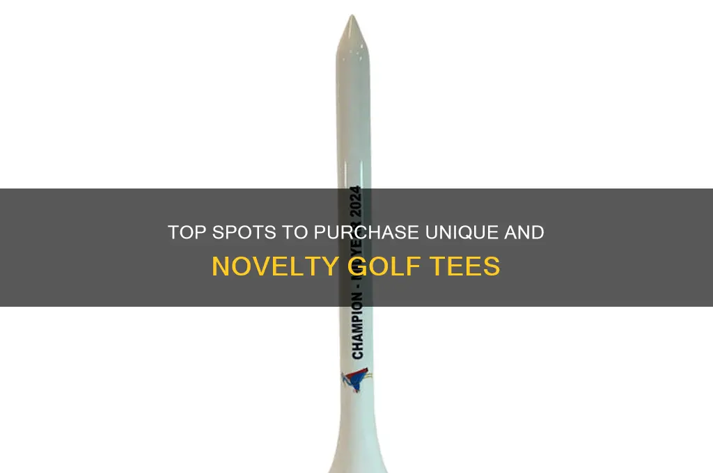 where to buy novelty golf tees