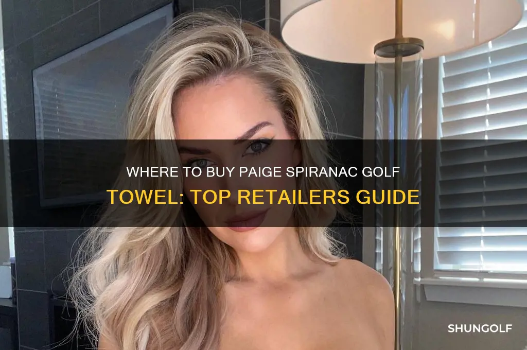 where to buy paige spiranac golf towel