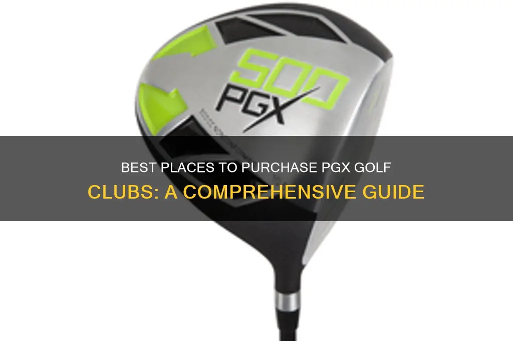 where to buy pgx golf clubs