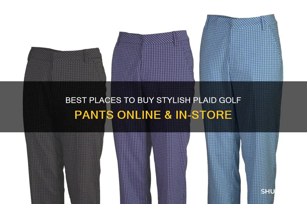 where to buy plaid golf pants