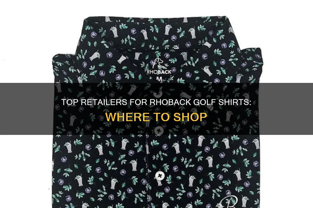 where to buy rhoback golf shirts