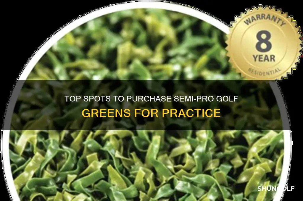 where to buy semi pro golf green