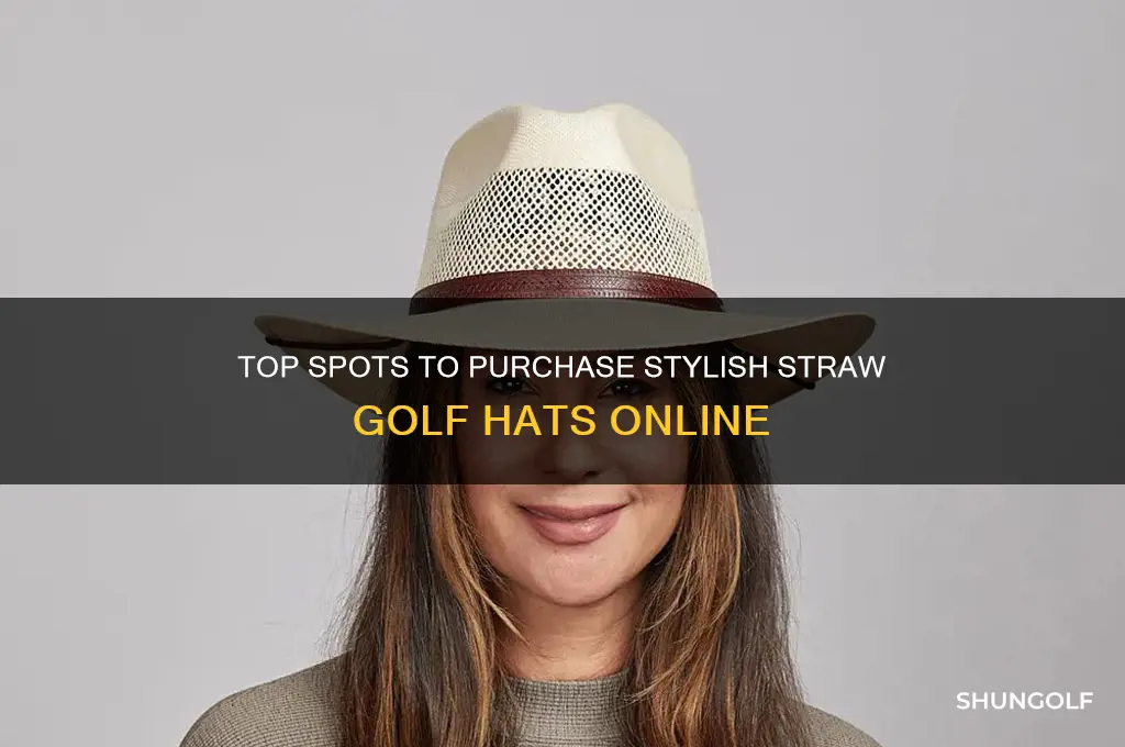 where to buy straw golf hats