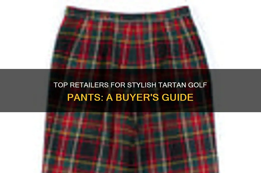 where to buy tartan golf pants