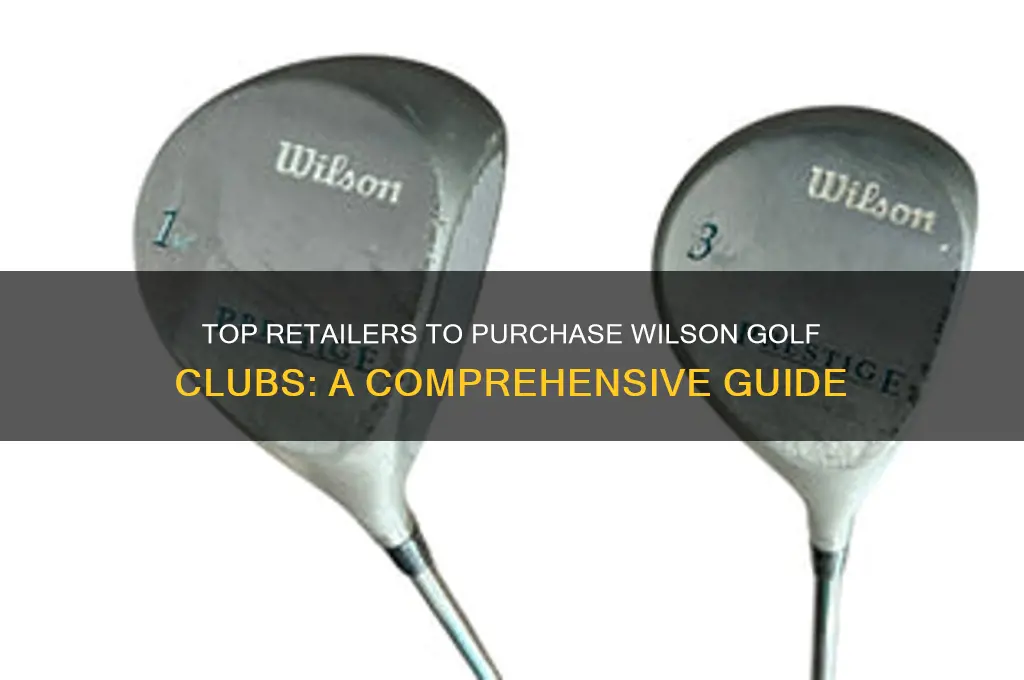 where to buy wilson golf clubs