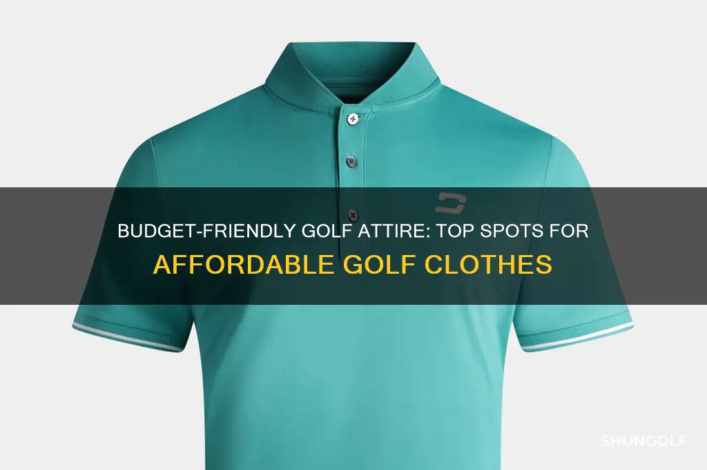 where to find cheap golf clothes
