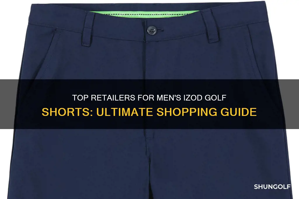 where to find mens izod golf shorts