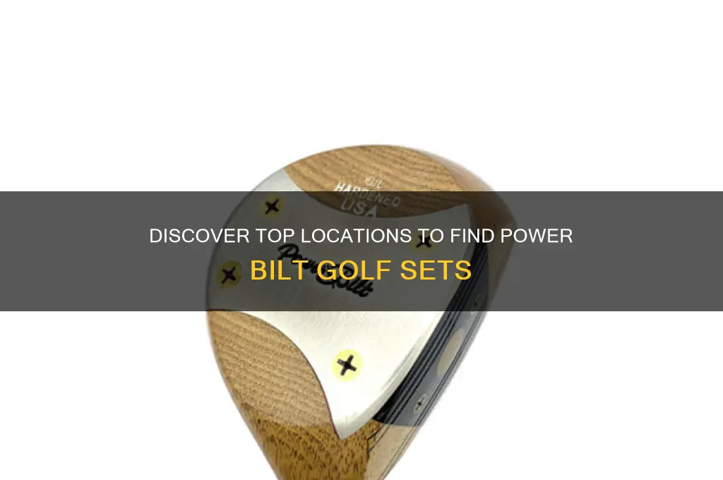 where to find power bilt golf set
