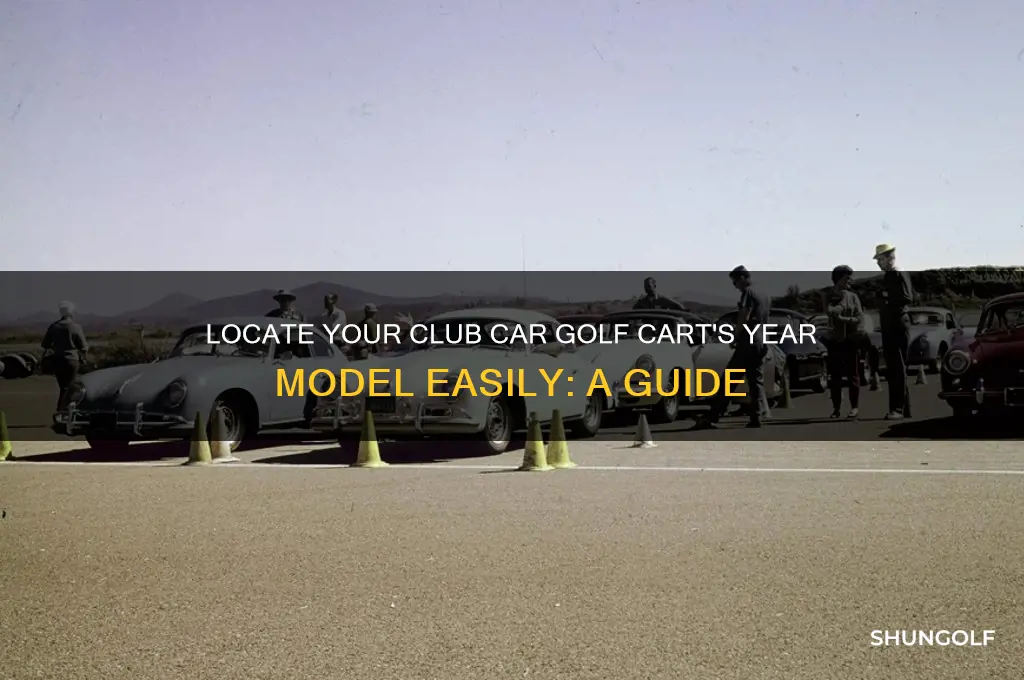 where to find year model on club car golf cart