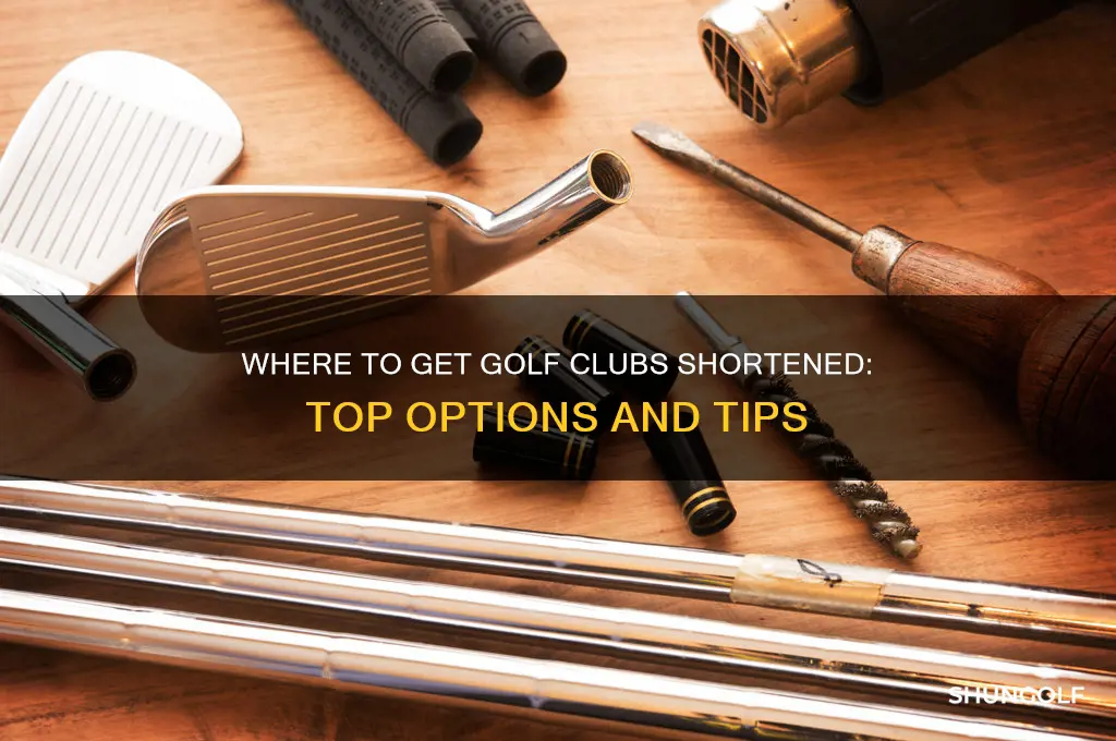where to get golf clubs shortened