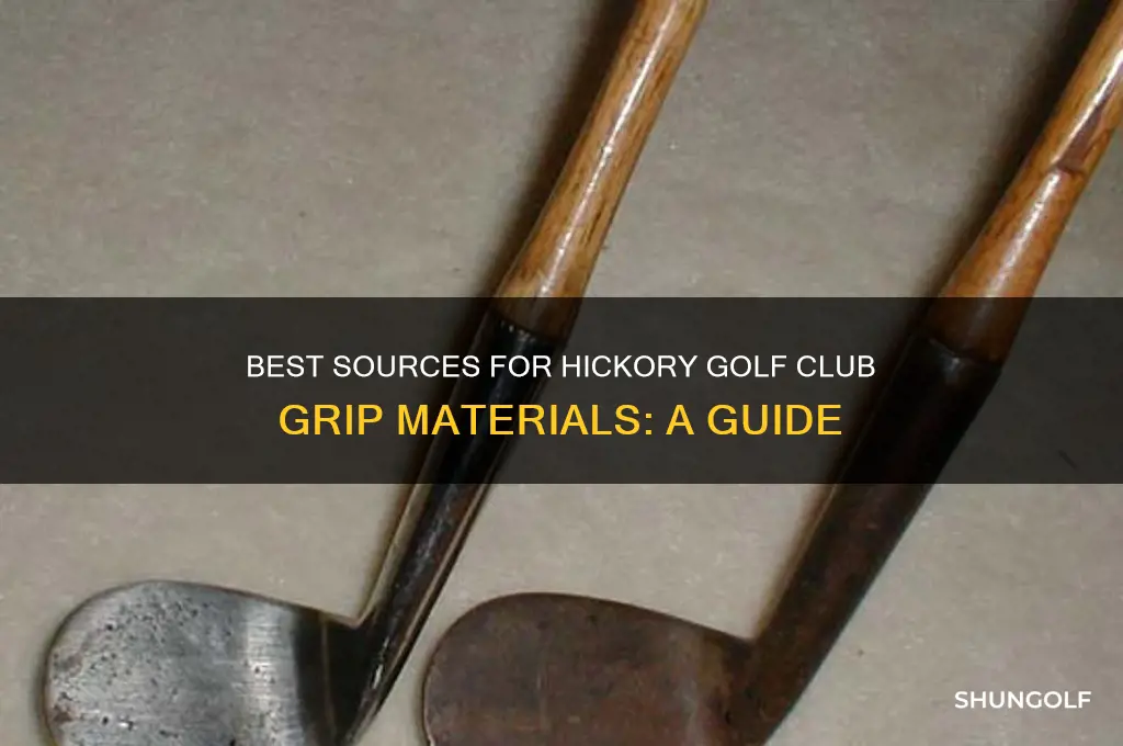 where to get grip material for hickory golf clubs