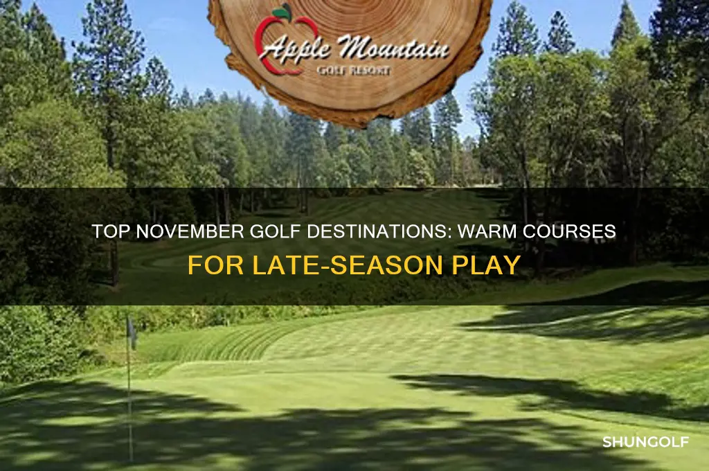 where to golf in november