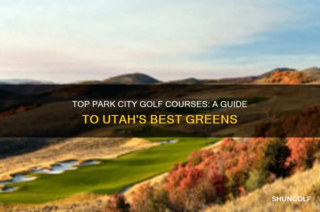 where to golf in park city utah
