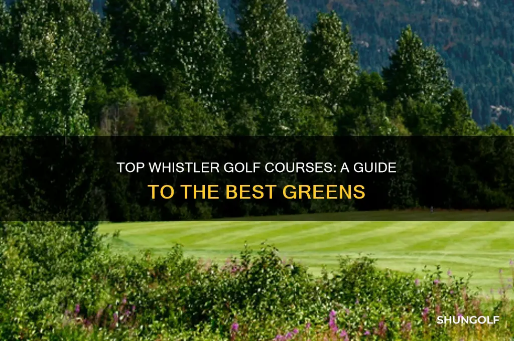 where to golf whistler