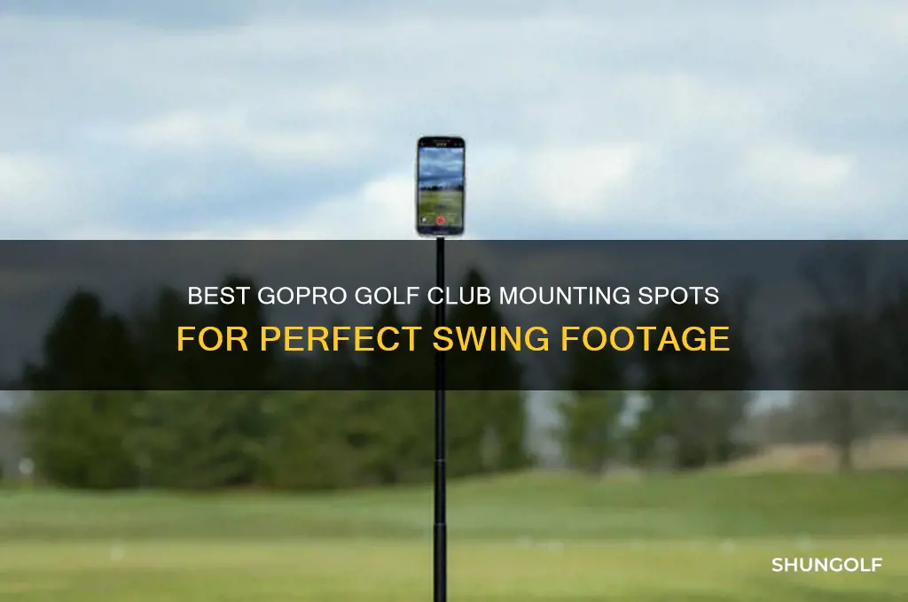 where to mount gopro golf club