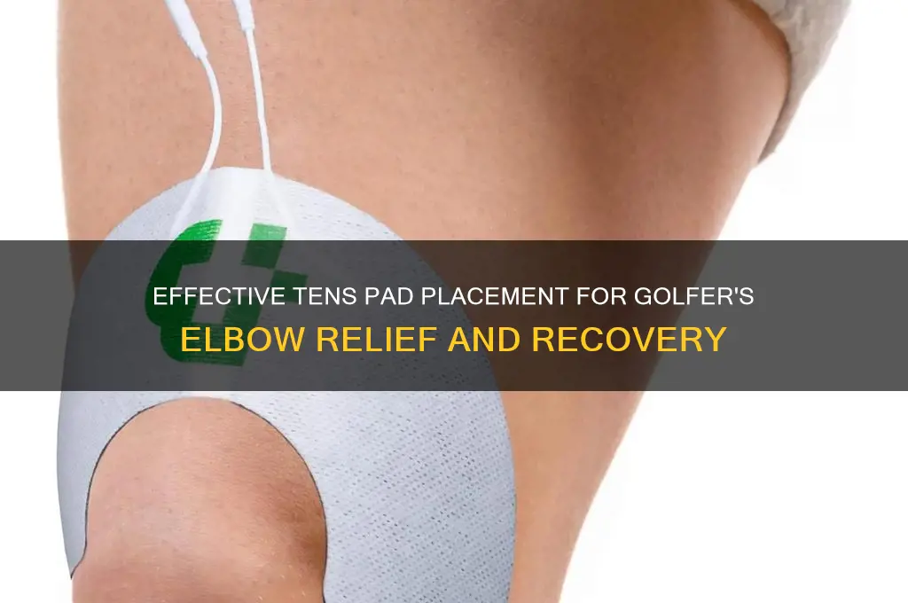 where to place tens pads for golfer