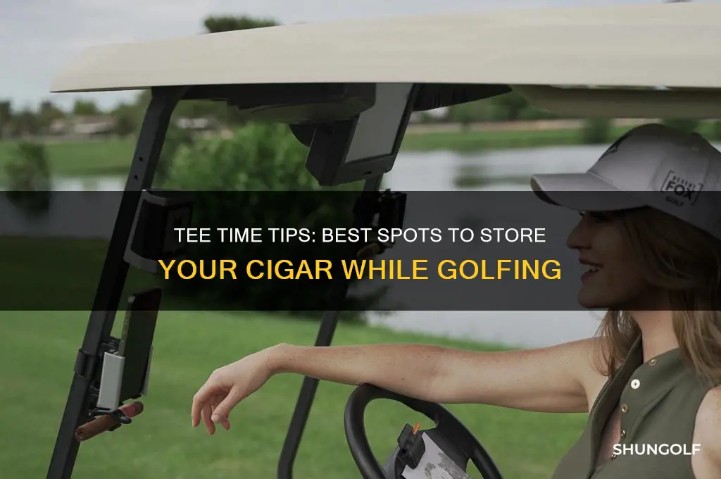 where to put cigar while golfing