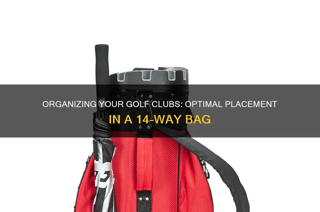 where to put clubs in 14 way golf bag