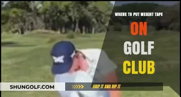 Optimal Placement of Weight Tape on Golf Clubs for Enhanced Performance