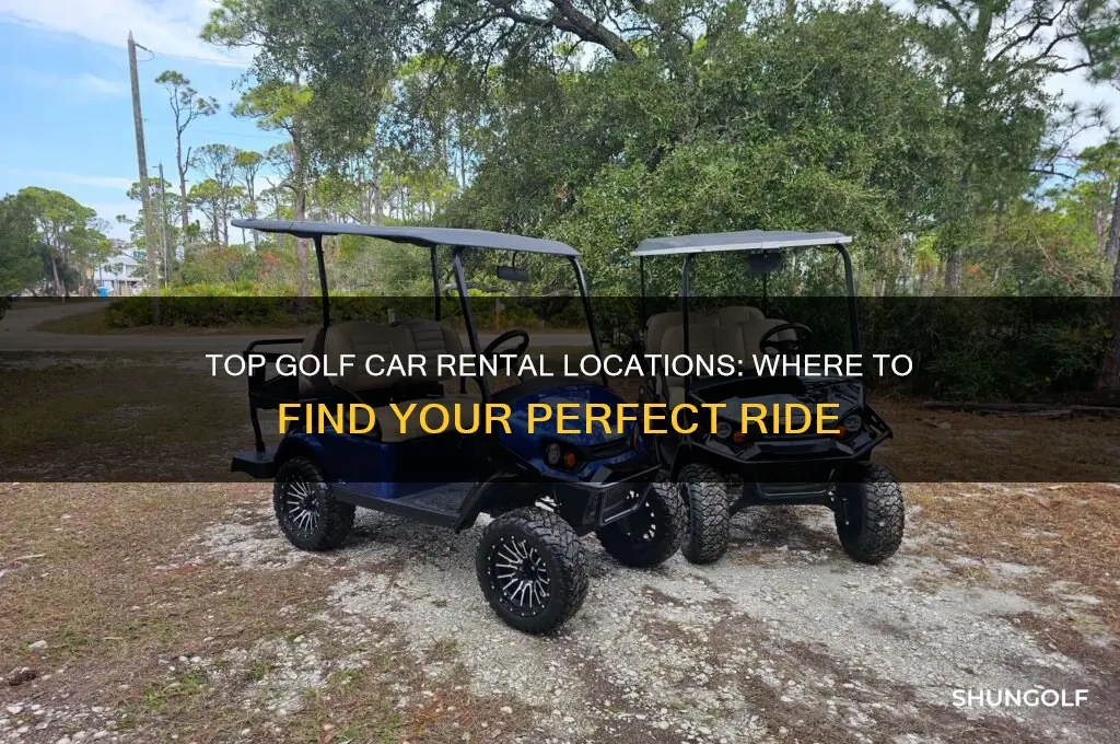 where to rent a golf car