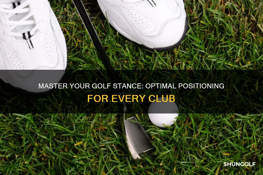 where to stand for each golf club
