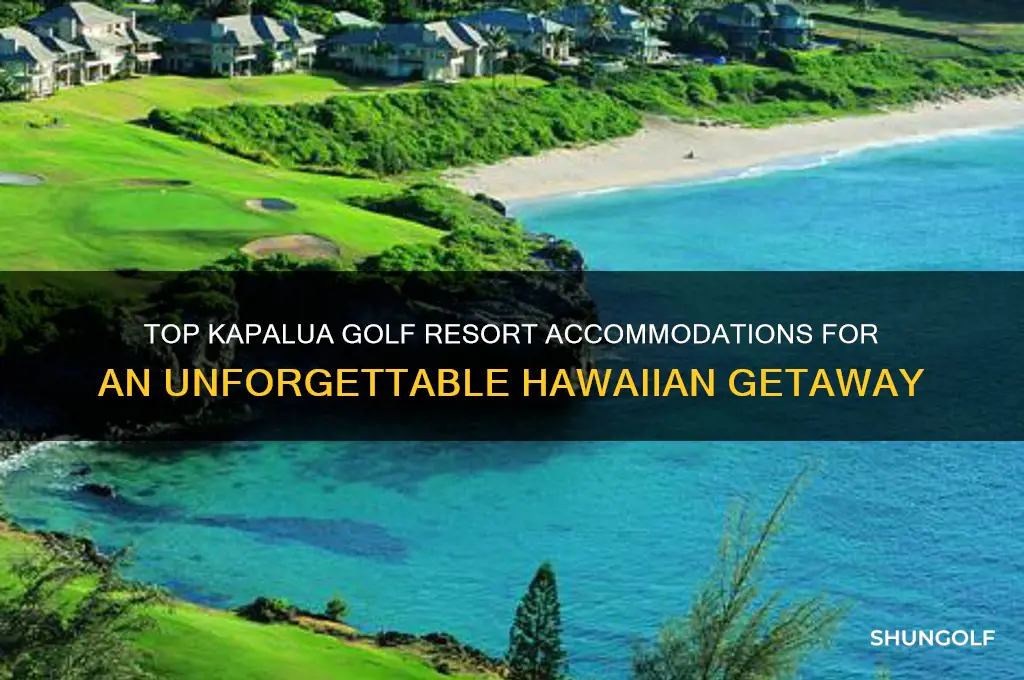 where to stay at kapalua golf resort