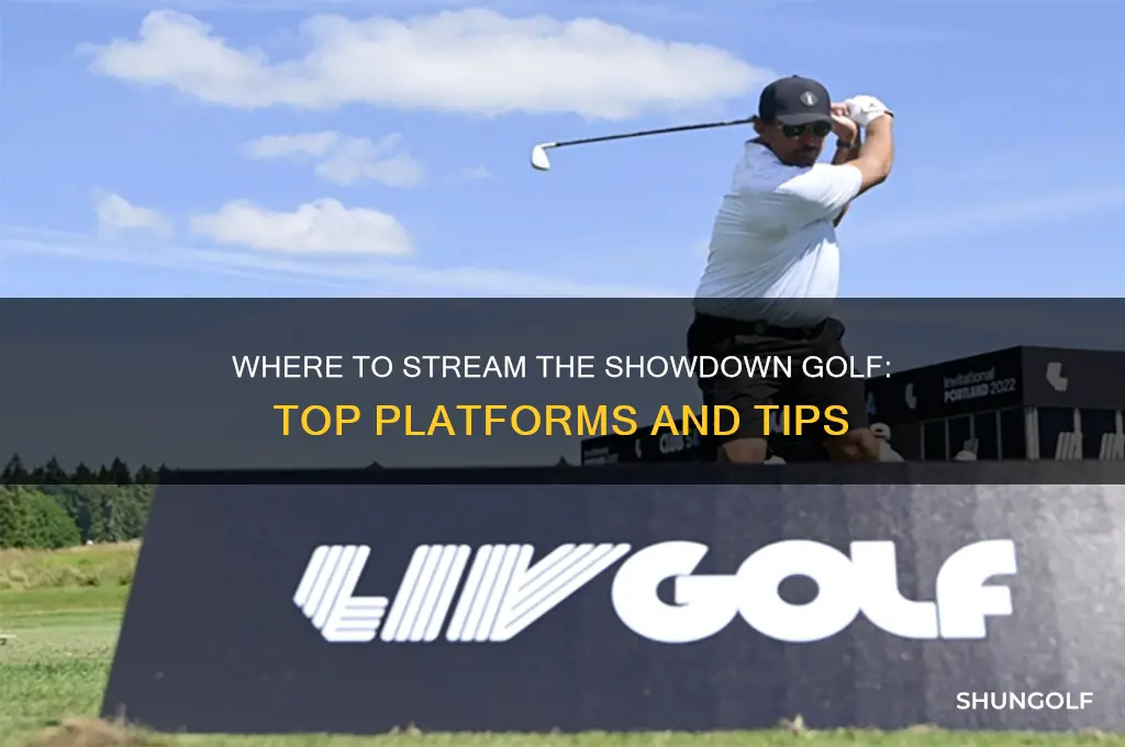 where to stream the showdown golf