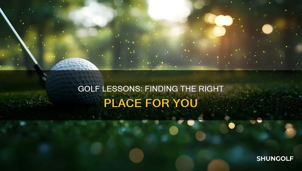 where to take golf lessons