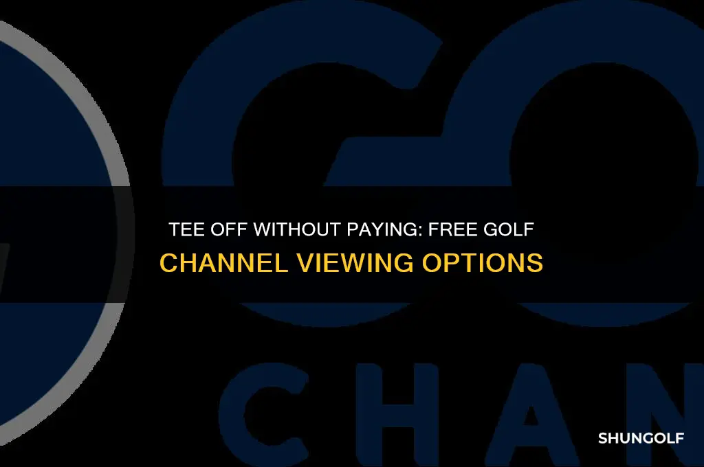 where to watch golf channel for free