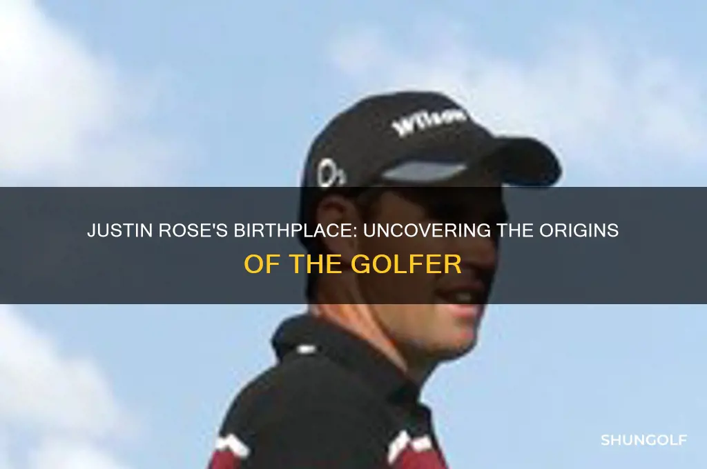 where was justin rose golfer born