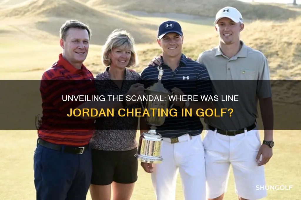 where was line jordan cheating in golf