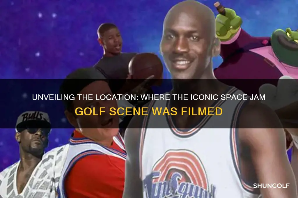 where was space jam golf scene filmed