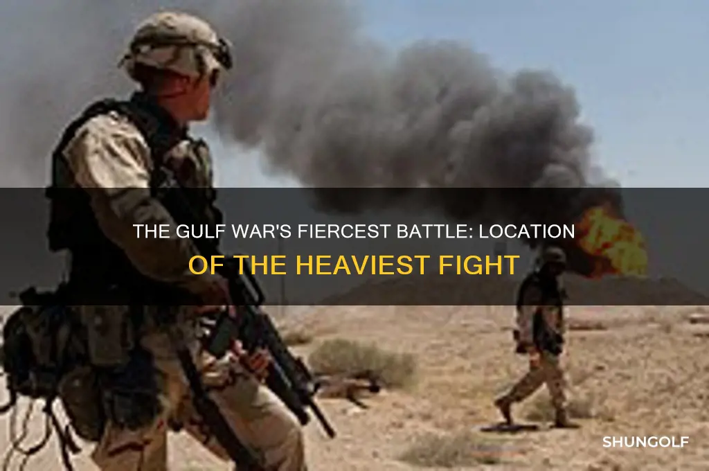 where was the heaviest fight in the golf war