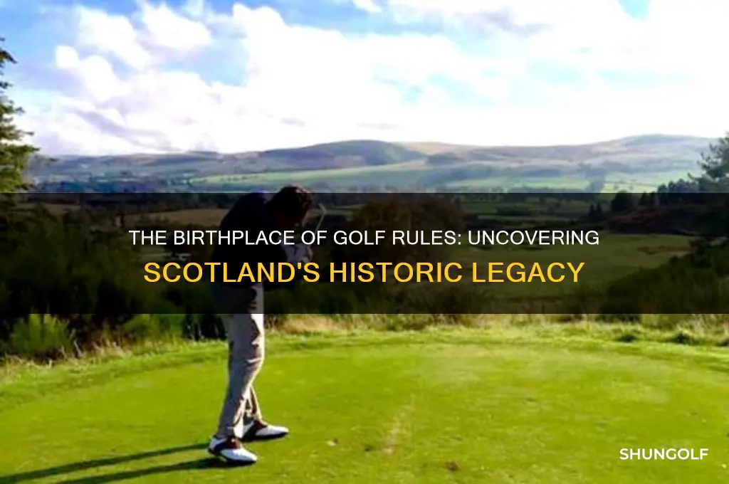 where were the rules of golf made