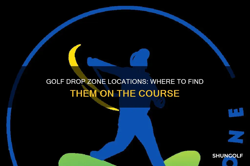 where would you find a drop zone in golf