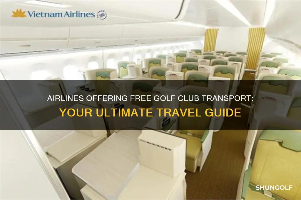 which airlines allow golf clubs free