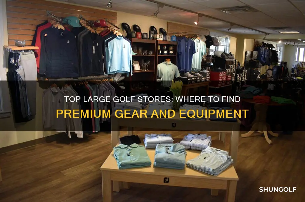 which are the large golf stores